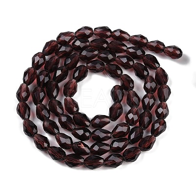 Transparent Glass Beads Strands EGLA-N013-T10mm-D05-1