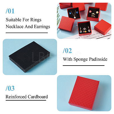 Rhombus Textured Cardboard Gift Storage Boxes CON-TAC0010-03A-04-1