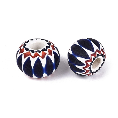 Handmade Millefiori Glass Rondelle Beads LA-N002-36A-1
