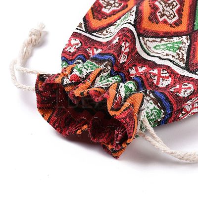 Polycotton(Polyester Cotton) Packing Pouches Drawstring Bags X-ABAG-T006-A22-1