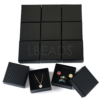 Rhombus Textured Cardboard Gift Storage Boxes CON-TAC0010-03B-06-1