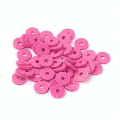 Handmade Polymer Clay Heishi Beads X-CLAY-R067-8.0mm-31-1