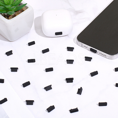 50Pcs TPU Mobile Anti-Dust Plugs FIND-SC0022-46B-1