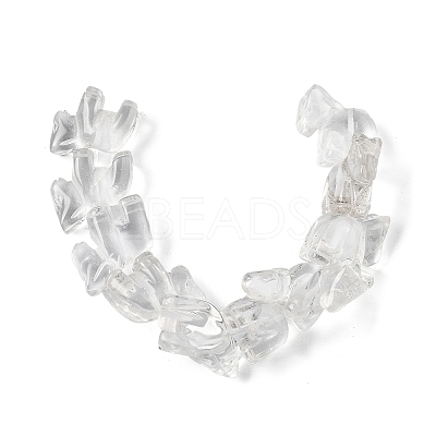 Chinese Zodiac Natural Quartz Crystal Carved Beads G-D300-01F-1