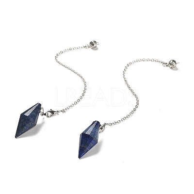 Natural Lapis Lazuli Pointed Dowsing Pendulums G-F763-05P-05-1