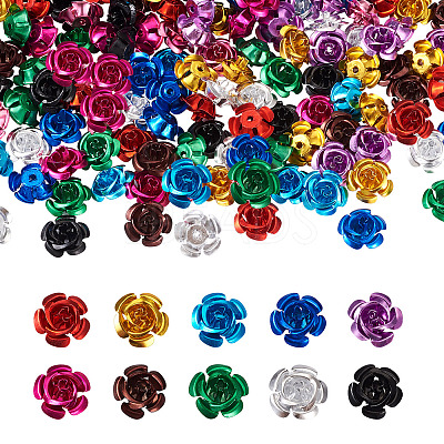 300pcs 10 colors Aluminum Cabochons MRMJ-FW0001-02-1