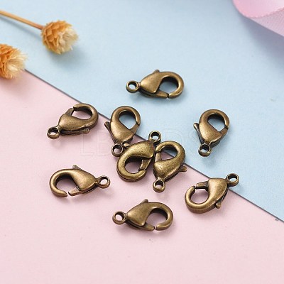 Brass Lobster Claw Clasps KK-901-AB-NF-1