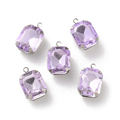 Rhinestone Pendants RGLA-P038-02P-10-1