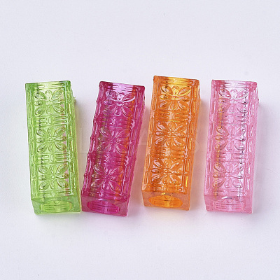 Transparent Acrylic Beads TACR-T015-024-1