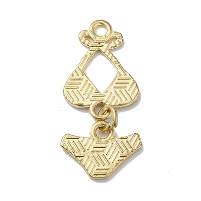 Golden Tone Alloy Enamel Pendants LS-ENAM-O052-01G-05-1