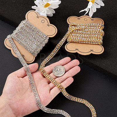 4 Yards 2 Colors Rhinestone Cup Chains FIND-CD0001-17-1