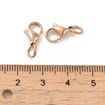 PVD Vacuum Plating 304 Stainless Steel Lobster Claw Clasps STAS-K155-D-11RG-1