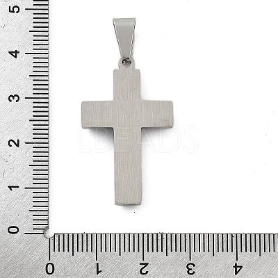 304 Stainless Steel Rhinestone Pendants STAS-G346-47A-P-1