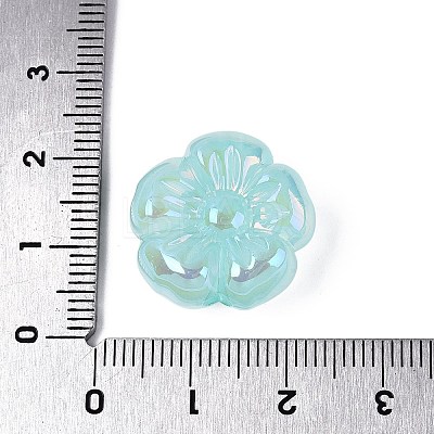 UV Plating Opaque Acrylic Beads OACR-N161-08C-1