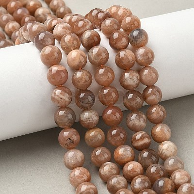 Round Natural Multi-Moonstone Beads Strands LS-G-I176-09-10mm-02-1