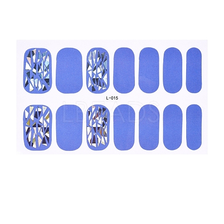 Glitter Full Cover Imitation Diamond Glass Diamond Nail Stickers MRMJ-T072-L015-1