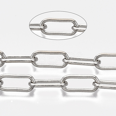Unwelded Iron Paperclip Chains CH-S125-09B-P-1