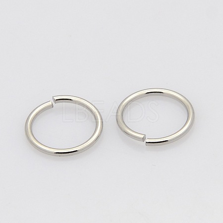 Tarnish Resistant 304 Stainless Steel Open Jump Rings Jump Rings STAS-N015-04-4x0.8mm-1