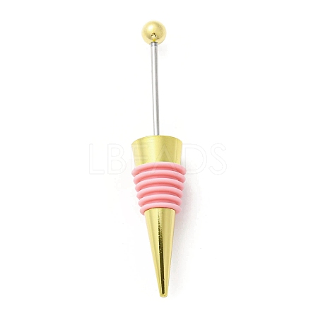 DIY Beadable Alloy Red Wine Stopper AJEW-Z016-03B-G-1