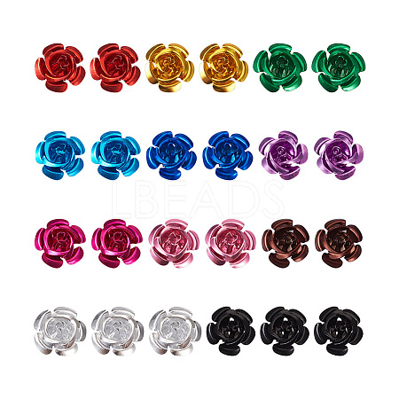 Fashewelry 330Pcs 11 Colors Aluminum Cabochons MRMJ-FW0001-02-1