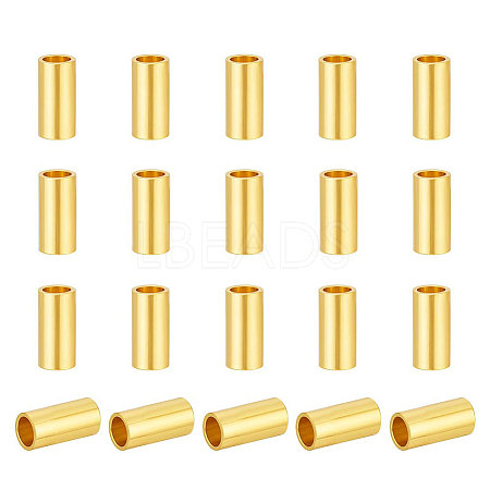 20Pcs 925 Sterling Silver Spacer Tube Beads STER-PH0004-75B-1