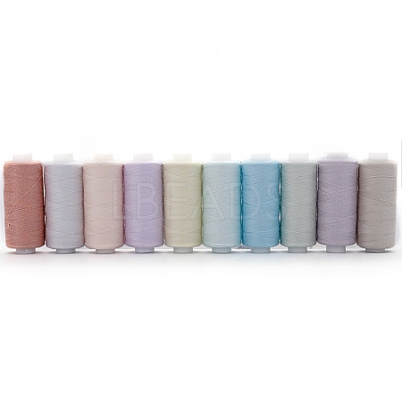 10 Colors Polyester Sewing Thread PW-WG4C286-04-1