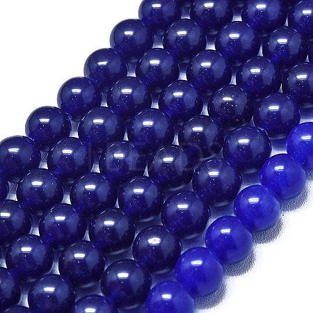 Natural Malaysia Jade Beads Strands G-L645-C01-12mm-18-1