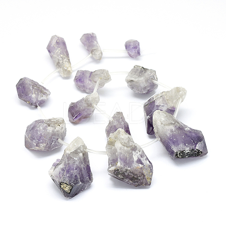 Natural Amethyst Beads Strands G-F632-04-1