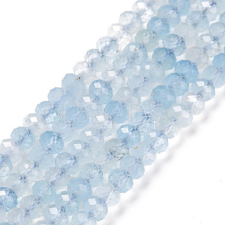 Natural Aquamarine Beads Strands G-E194-16-1