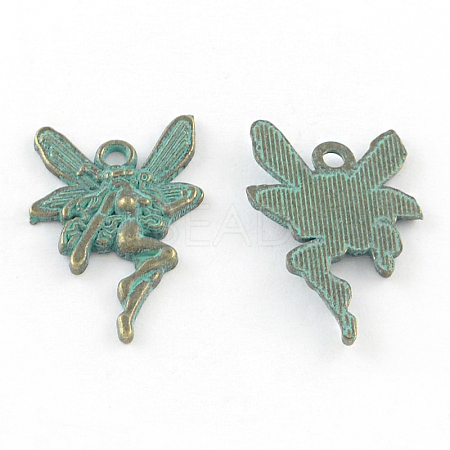 Zinc Alloy Angel Pendants PALLOY-R065-026-LF-1