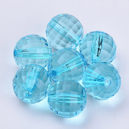 Transparent Acrylic Beads X-TACR-Q254-8mm-V40-1
