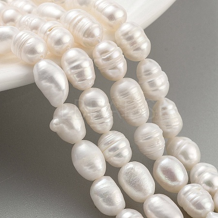 Natural Cultured Freshwater Pearl Beads Strands PEAR-P062-08B-1