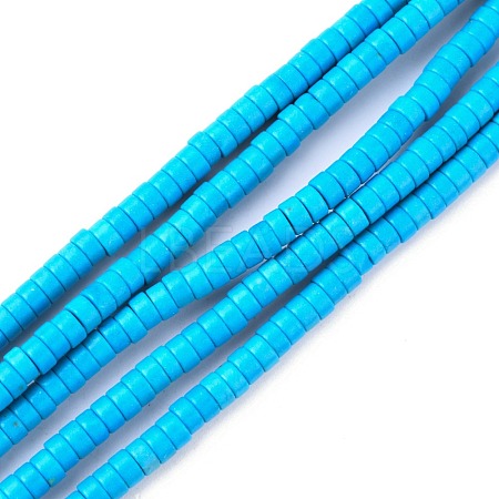 Synthetic Turquoise Beads Strands TURQ-G110-4x2mm-06-1