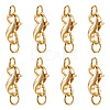 Brass Double Opening Lobster Claw Clasps FIND-TA0001-46G-2