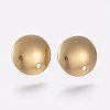 Ion Plating(IP) 304 Stainless Steel Stud Earring Findings STAS-K184-03-01G-1