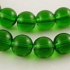 4mm Green Round Glass Crystal Beads Strands Spacer Beads X-GR4mm18Y-1