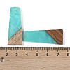 Resin & Wood Pendants WOOD-F015-04E-3