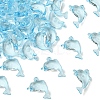 50Pcs Transparent Acrylic Pendants MACR-YW0004-34B-1