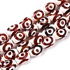 Natural Tibetan Agate 3-Eye Beads Strands G-T138-195B-4