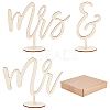 Mr and Mrs Sign for Wedding DJEW-WH0001-12-1