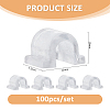 1000Pcs AS Plastic Base Buckle Hair Findings FIND-FH0011-19A-2