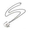 201 Stainless Steel Necklaces NJEW-Q336-01U-P-2