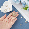 10 Pair Brass Leverback Earring Findings KK-BC0013-27-3