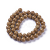 Natural Wood Lace Stone Beads Strands X-G-I199-17-8mm-3