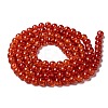 Spray Painted Crackle Glass Beads Strands CCG-Q001-8mm-09-2