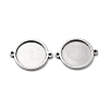 Non-Tarnish 201 Stainless Steel Cabochon Connector Settings STAS-E197-01P-1