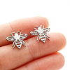 Bees 201 Stainless Steel Stud Earrings FS-WGD71BE-03-1