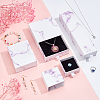   4Pcs 4 Styles Cardboard Paper Necklace Boxes CON-PH0002-34B-3