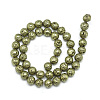 Electroplated Natural Lava Rock Bead Strands X-G-S239-10-12mm-01-2