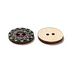 2-Hole Printed Wooden Buttons BUTT-ZX004-01A-M-3